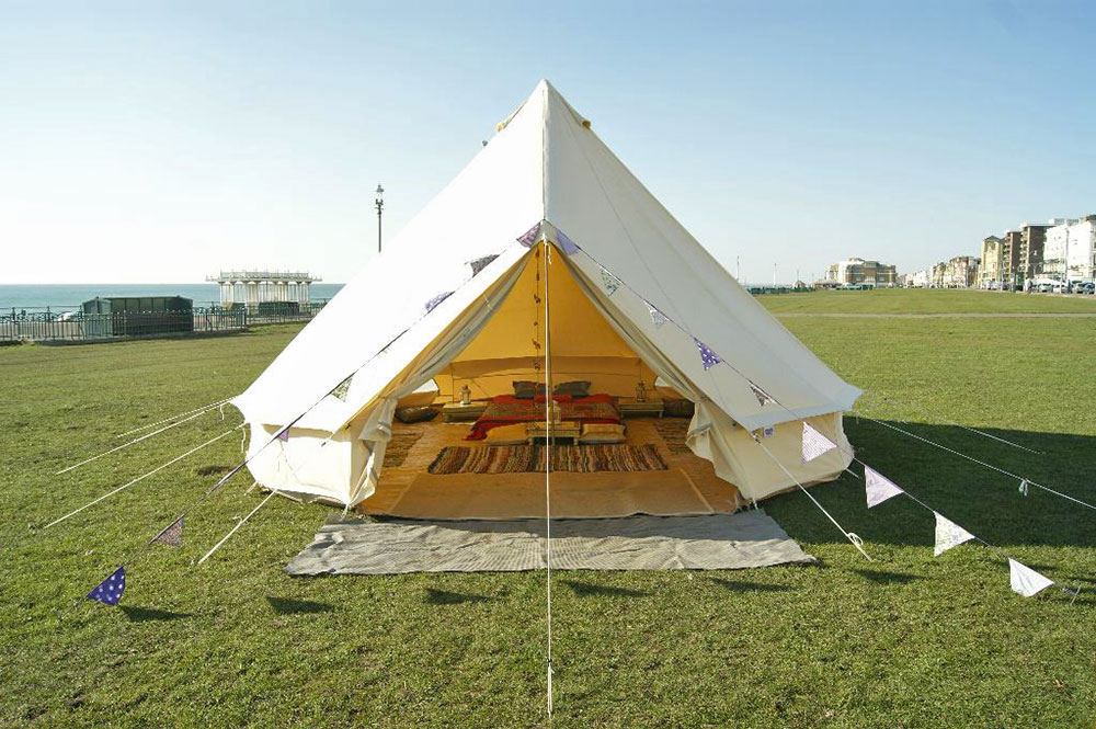 Tent on Hove Beach